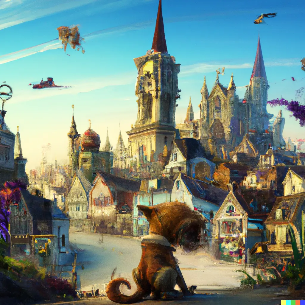 Fantasy illustration art style option icon for magical Visual Novel story scenes