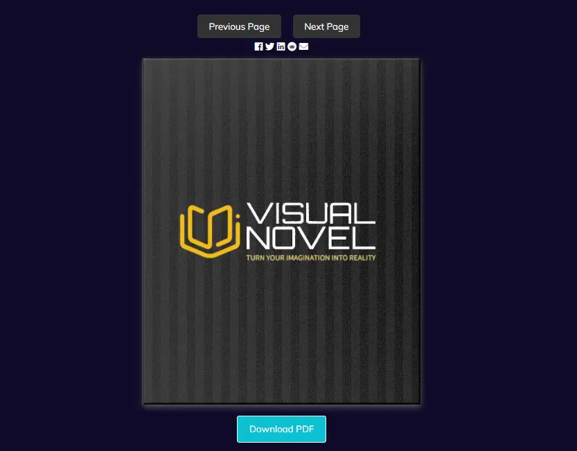 Visual Novel Sharing options